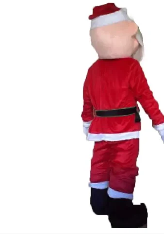 Hot Sale Foam Cute Santa Claus Cartoon Mascot Costume Plush Christmas Fancy Dress Halloween Mascot Costume