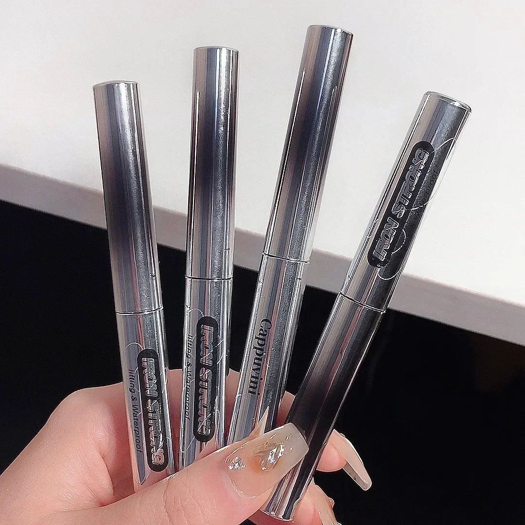 มาสคาร่าต่อขนตาแบบเส้นเล็กพิเศษ งอนงาม หนา ติดทนนาน กันน้ำ ให้ขนตาดูยาวขึ้น สีดำน้ำตาล งอนธรรมชาติ เครื่องสำอางแต่งหน้า