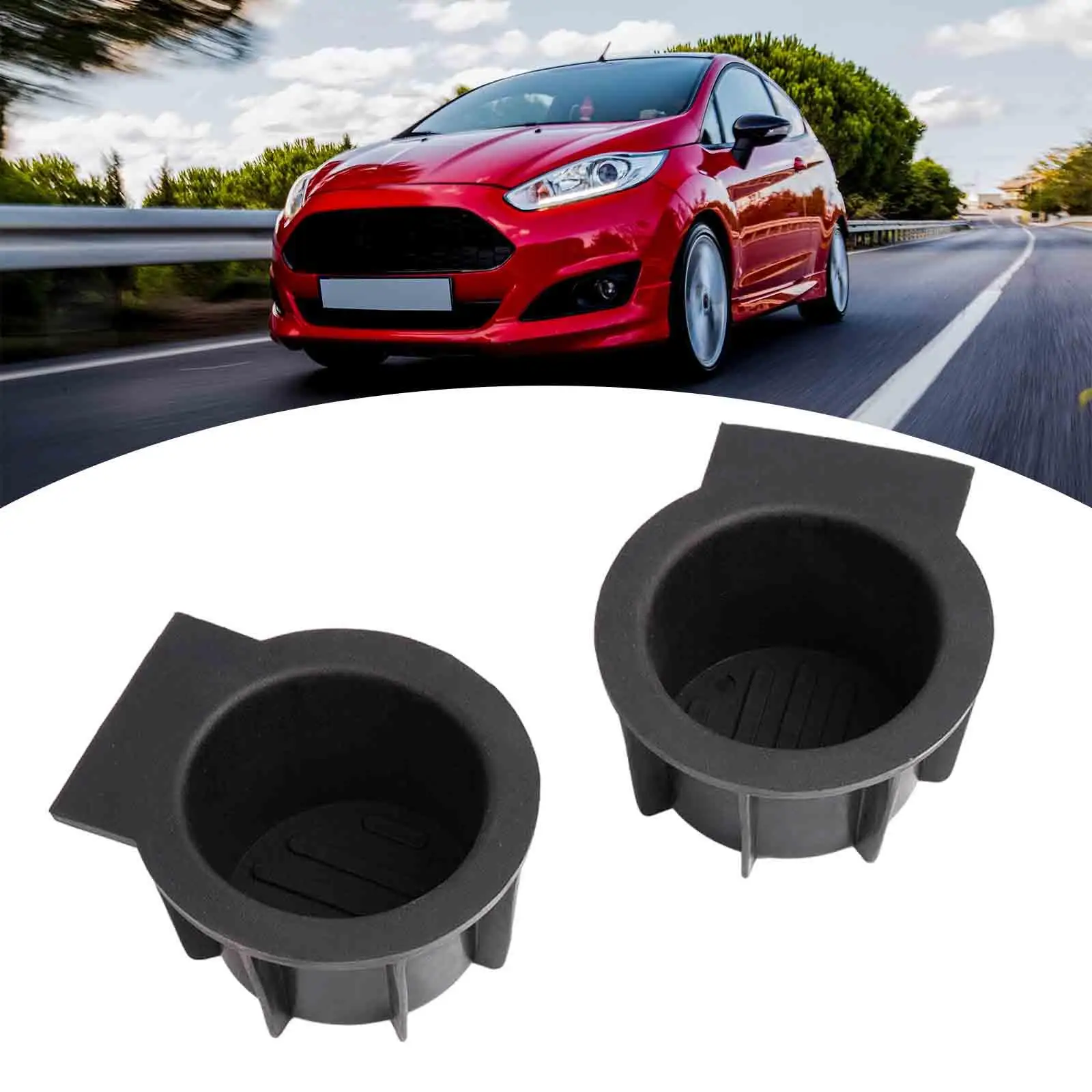 2L1Z-7813562-aaa 2Pcs Cup Holder Insert Shockproof Multipurpose Auto Interior Decoration Lightweight Detachable Accessories