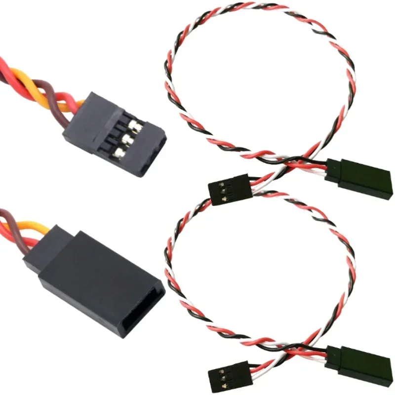 10Pcs 30/60 Core Anti-störungen Servo Verlängerung Kabel 10/15/20/30/50/100cm Für JR Futaba RC Hubschrauber Auto Teile