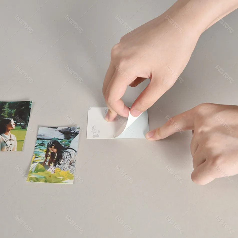 20pcs Zink Color Photo Paper 2x3 Inch Sticky-Backed Thermal Transfer Photo Paper For HPRT MT53 Pocket Photo Printer