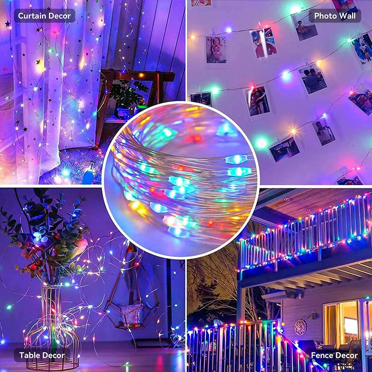 Solar Fairy Lights 2 Pack 100FT Solar Lights Outdoor Garden String Lights for Patio Yard Wedding Party Christmas Decoration