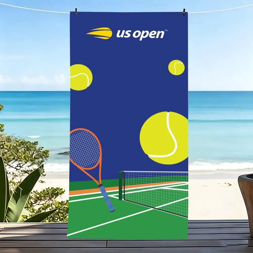 Sports U-US O-Open T-Tennis Towel Microfiber beach towel, quick-dry, sand-free, ultra-fine fiber, super soft.