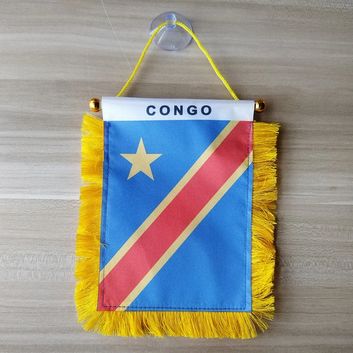 4 X 6 Inch National Banner Congo Window Hanging Flag