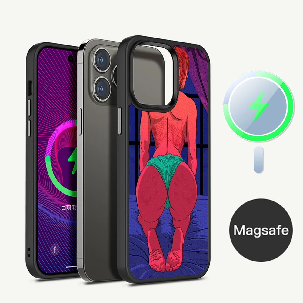 Sexy Hot Girls Bikini Twerk It Phone Case Magnetic Case For iPhone 14 13 12 11 15 Pro Max Plus Mini For Magsafe Wireless Charge