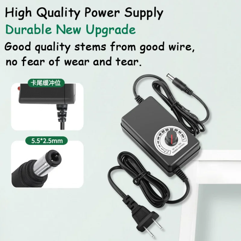 قابل للتعديل موائم مصدر تيار 3-12 فولت 3-24 فولت 9-24 فولت 2A 3A 5A محول عالمي الاتحاد الأوروبي/الولايات المتحدة التوصيل مع شاشة عرض الجهد ينظم