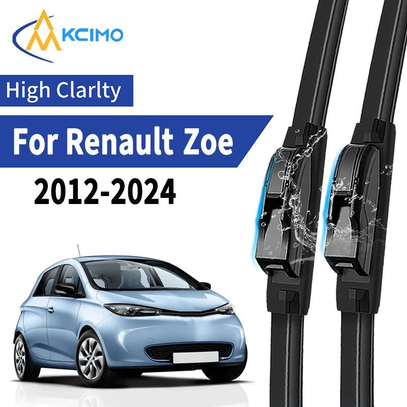 

2pcs Car Front Wiper Blades For Renault Zoe 2012-2024 Windscreen Windshield Wipers Silent Rubber Auto Accessories Replacemen