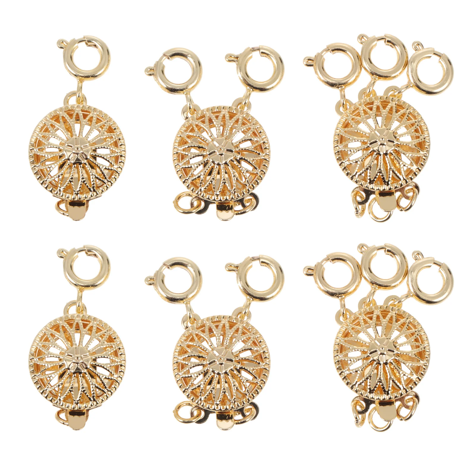 

6Pcs Slide Lock Clasps Necklace Connectors Jewelry Making Buckle for Layering and DIY Projects Slide Lock Clasps