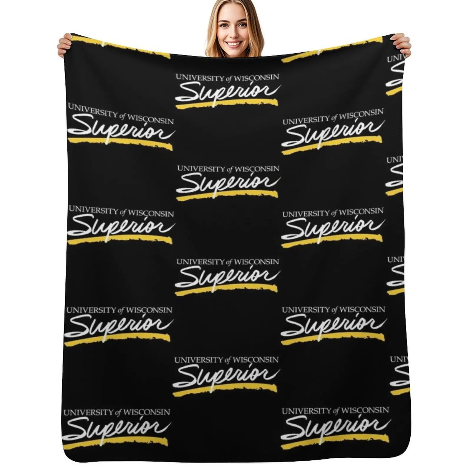 

Lebah UW Superior Yellow tittle Throw Blanket Fade Resistant Durable Throw Blanket