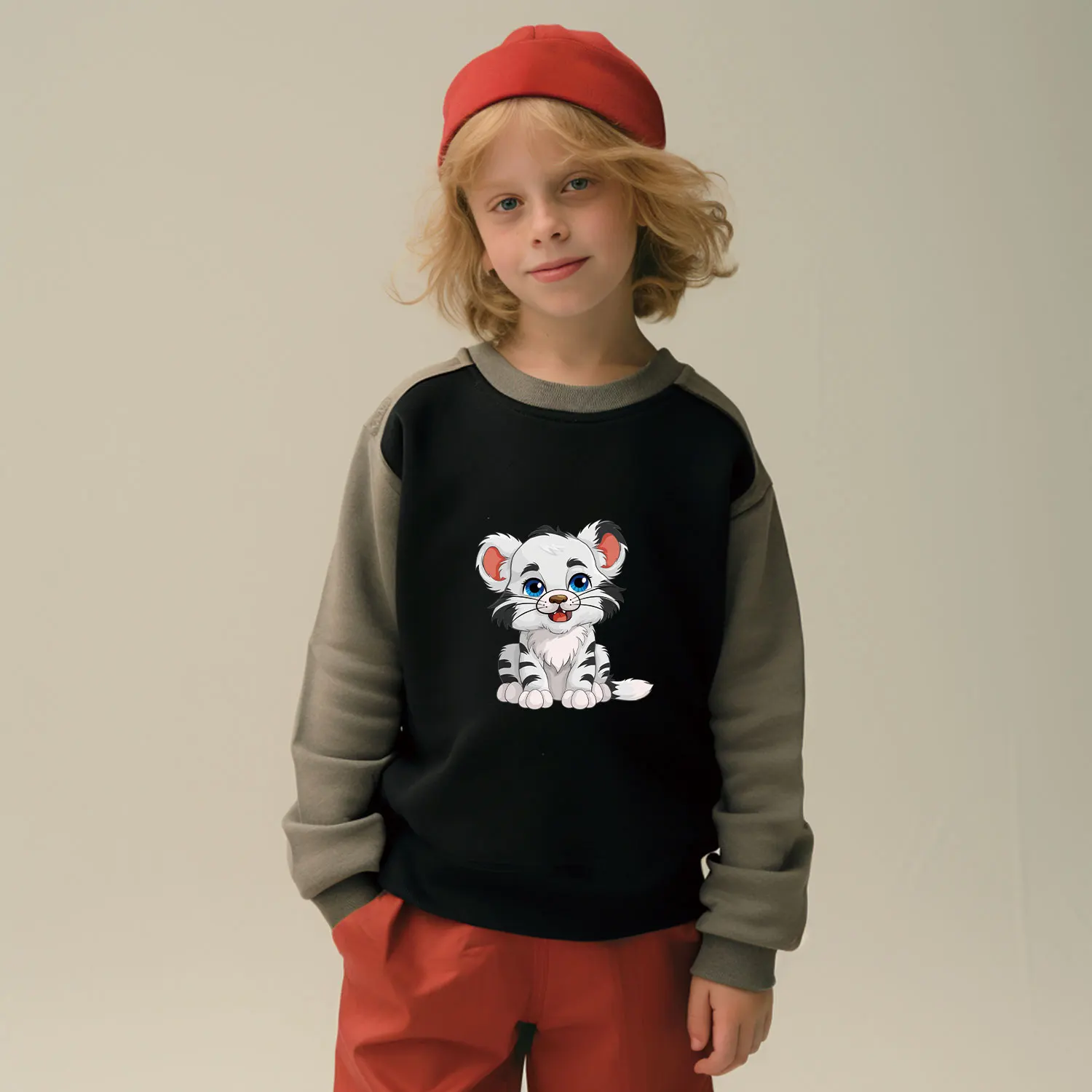 Cute Tiger Stickers Playful Iron on Picture on Clothes Versatile Fabric Transfer Designs Cost-effective DIY Decoration