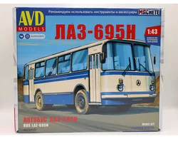 Nieuwe Avd Modellen 1:43 Schaal Bus LAZ-695N Ussr Bus Diecast Model Kit 4029AVD Monteren Speelgoed Voor Collection Gift