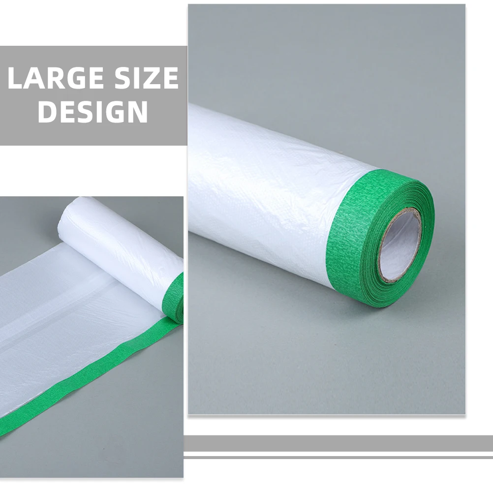 

1 Roll Wall Protection Film 60Cmx10M Masking Paper For House Painting Auto Paint Supplies Car Masking Tape Heavy Duty Dust Proof
