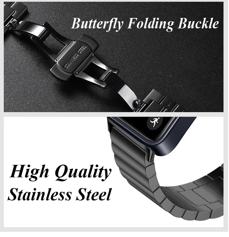 Armband Für Huawei Band 10 9 8 Edelstahl Armband Ersatz Armband Metall Armband Für Huawei Band 9 Band 8 band 10 Correa