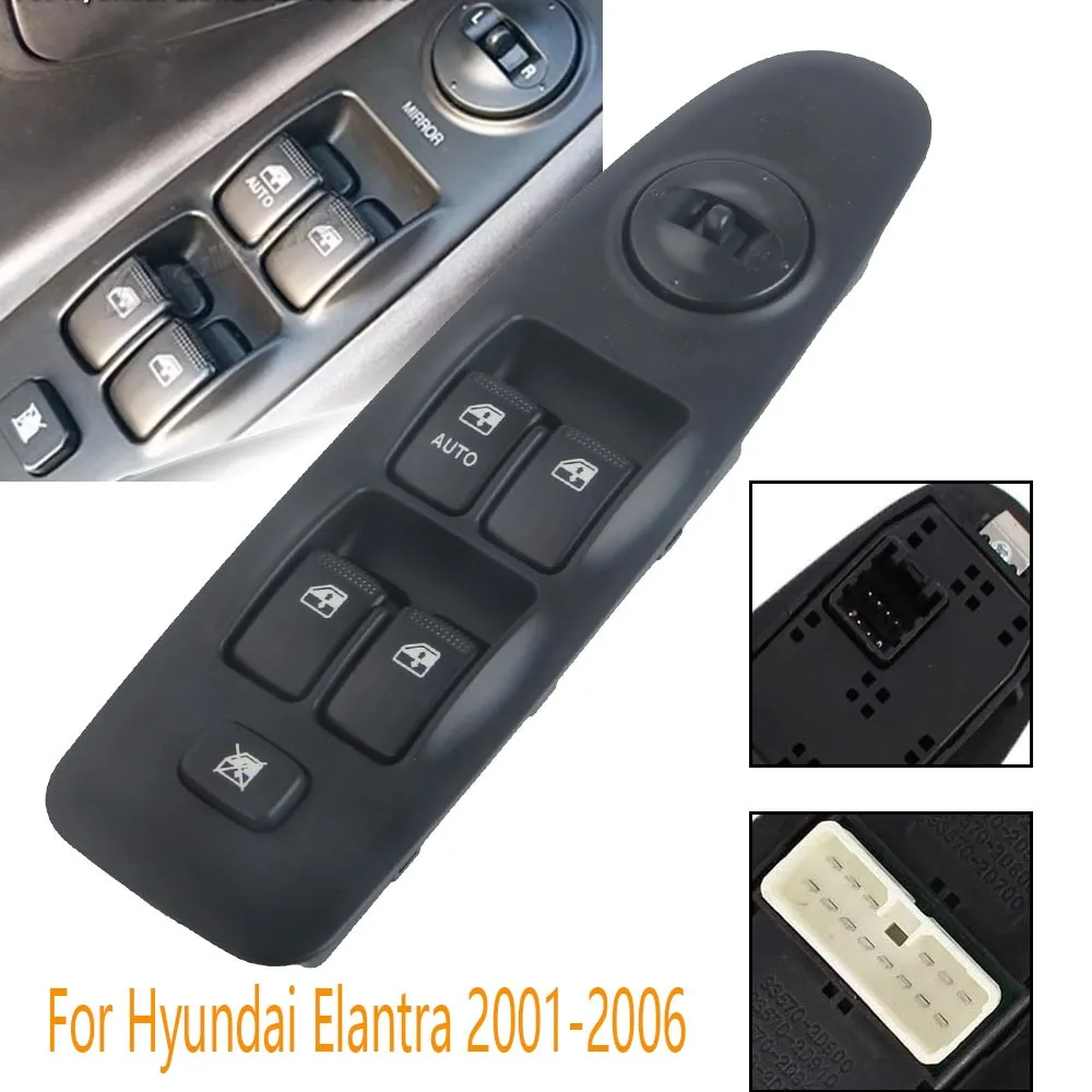 For Hyundai Elantra 2001 2002 2003 2004 2005 2006 Front Left Electric Power Master Window Switch Lifter Button Car Accessories
