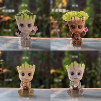 2025 Groot Pen Holder Animation Disney Cartoon Creative Action Figure Succulent Flowerpot Desktop Decoration Children's Toy Gift