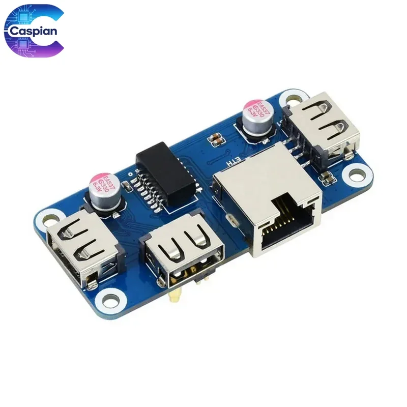 5Pcs Ethernet USB HUB Case for Raspberry Pi Zero Series, 1x RJ45 Port, 3x USB 2.0 Interfaces