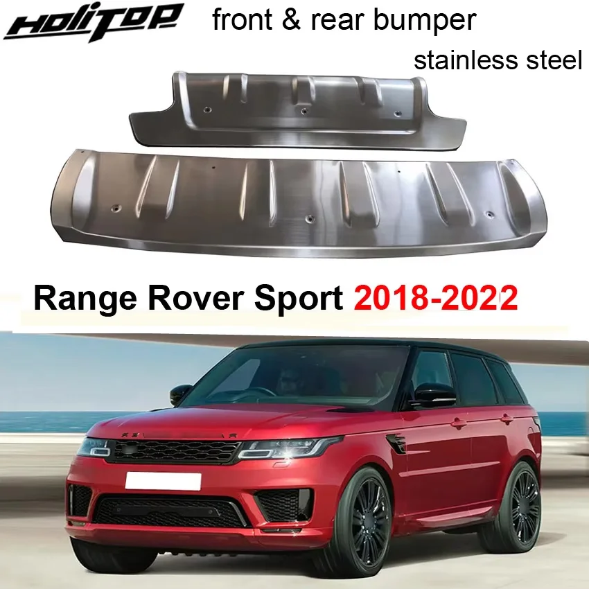 front&rear skid plate/bumper guard cover protect for Land Rover RANGE ROVER Sport 2018-2022,304 stainless steel ,ISO quality.