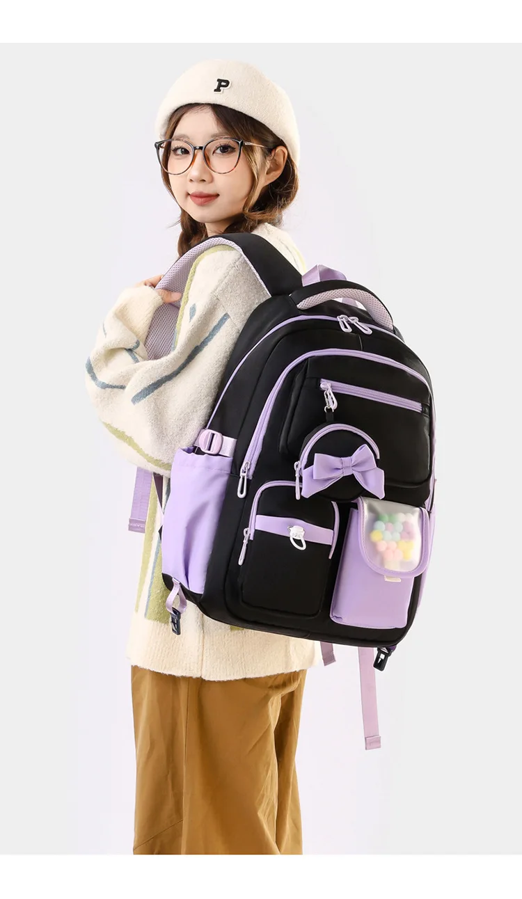 School Trolley Bags for Teenager Girls School Wheeld Bag School Wheeled Backpack Set Girl Travel Rolling Bag On Wheels Bookbags