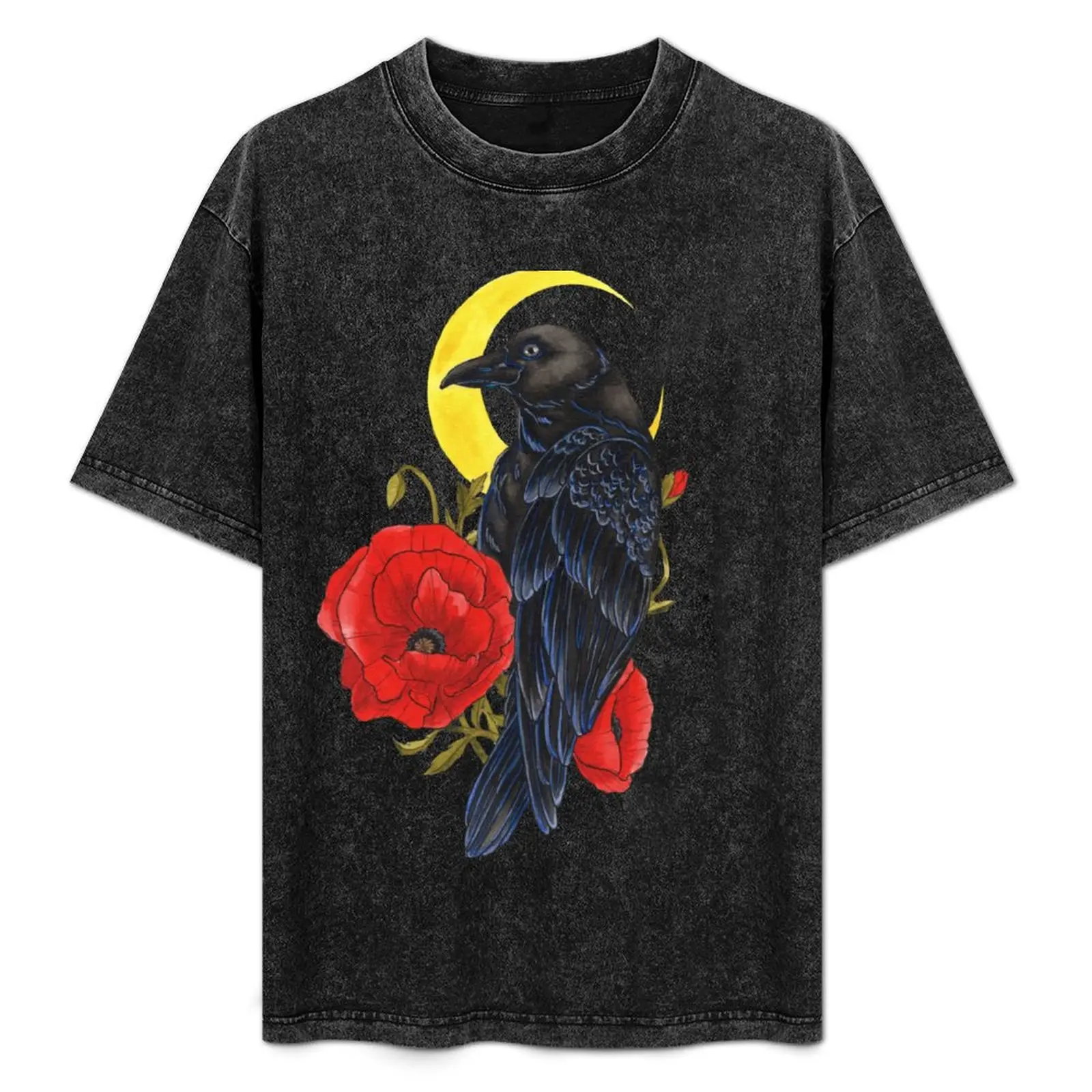 

Moonlight crows T-Shirt Large Size Casual Short Sleeve Top