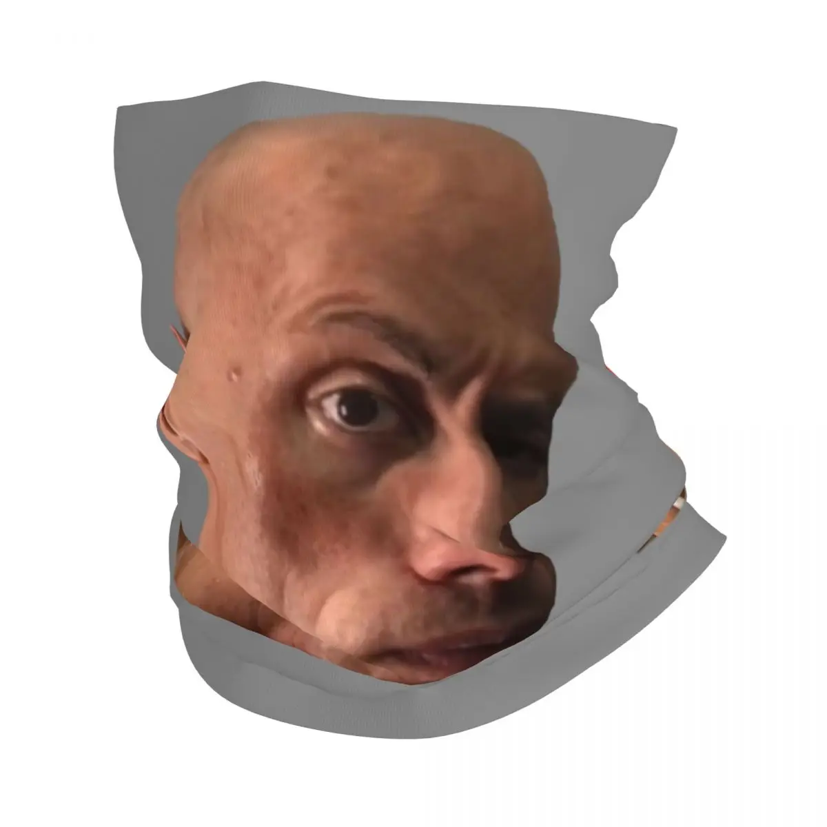 カスタム眉毛ミーム ドウェイン・ザ・ロック・ジョンソン バンダナ 冬用ネックウォーマー メンズ 防風 ラップ フェイススカーフ ハイキング用 ゲイター ヘッドバンド