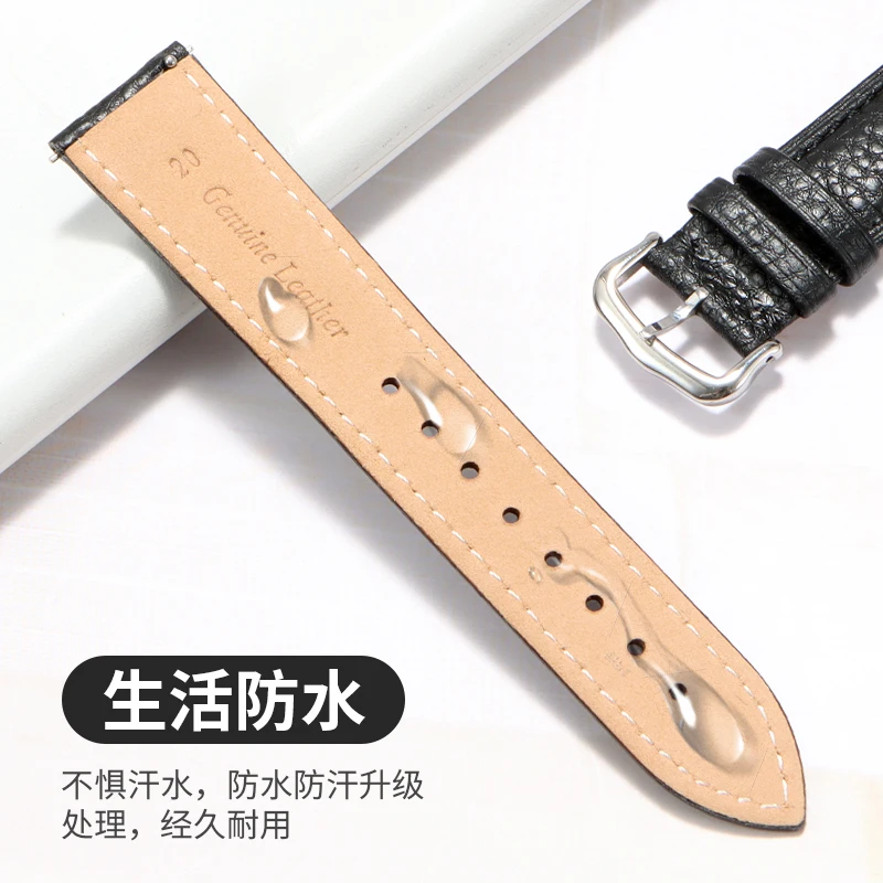 Genuine Leather Watch Strap - Compatible with Cartier Tank, Tank Must, London, Solo & Calibre Series | Original-Style Cowhide view 3