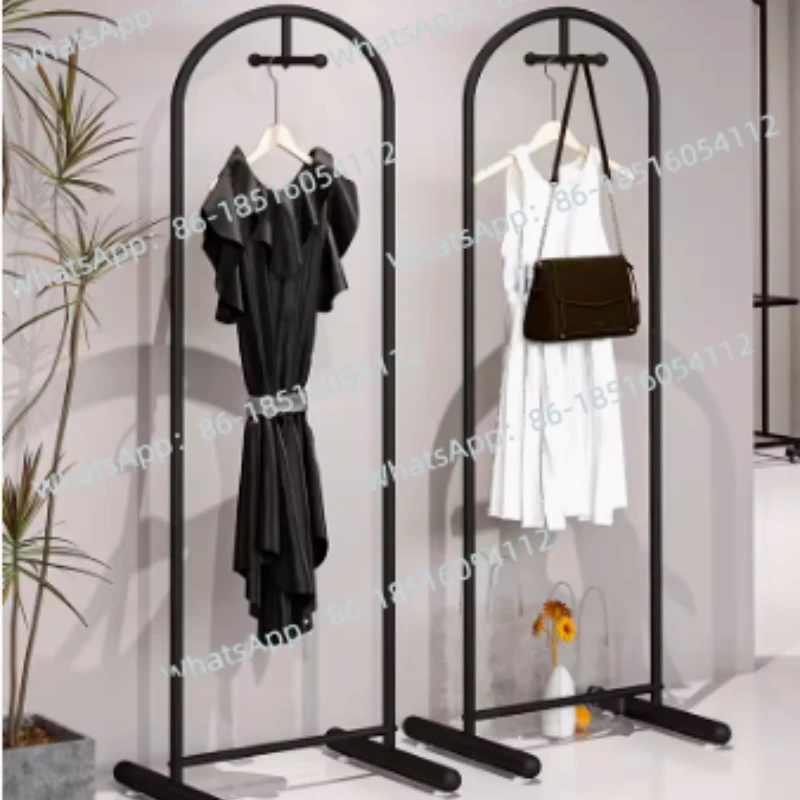

Clothing shop window floor rack Internet celebrity simple positive hanger combination hanger