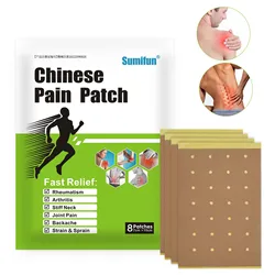 8pcs Cervical Spine Lumbar Pain Relief Patches Shoulder Neck Heat Sticker For Waist Leg Joint Patches Muscle Sprain Health Care