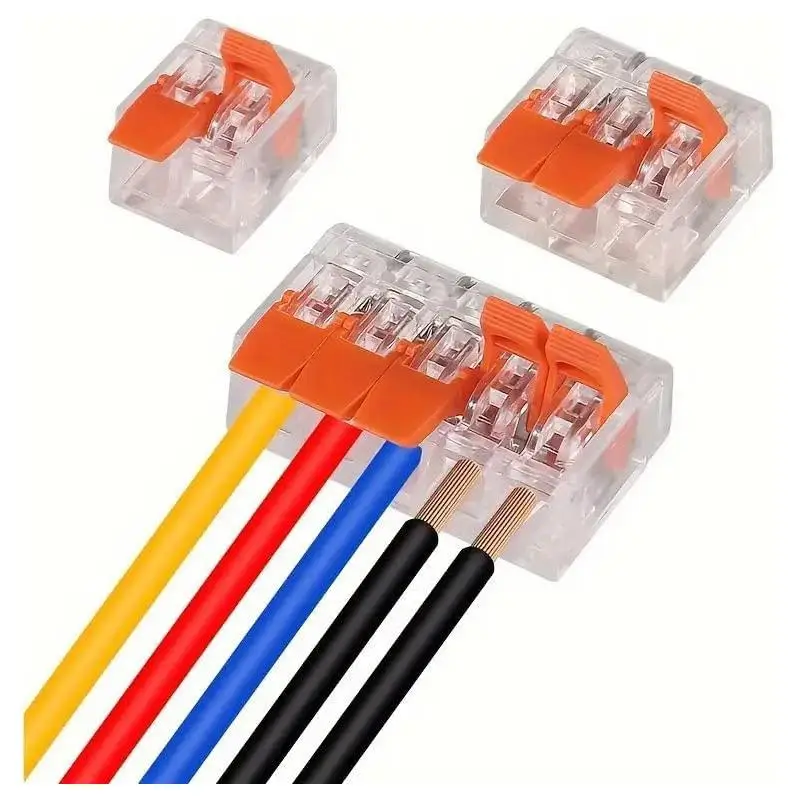Quick Wiring Electrical Lever Connector 10/75Pcs 2/3/4/5 Port Wire Terminal for DIY Hobby Electronics Projects