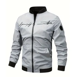 Spring New Men Casual Jacket Men Fashion Solid Windproof Slim Jacket Coat Autumn Men Outdoor Arrival Baseball Jackets Male M-5XL