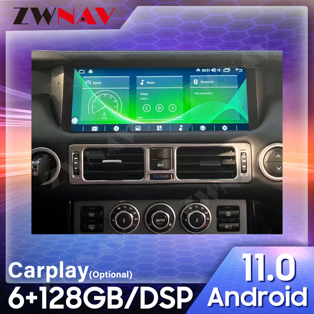 

Для Land Rover Range Rover V8 2005-2012 Tesla Style Android автомобильный GPS-навигатор мультимедийный плеер автомобильное радио головное устройство плеер