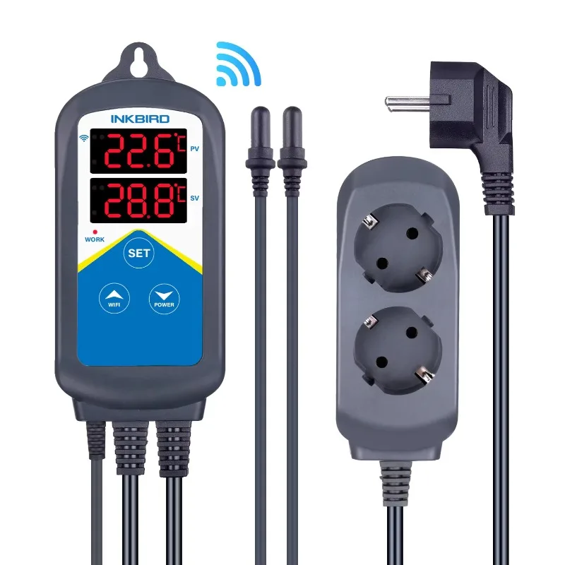 

ITC-306A High and Low Temperature Alarms WIFI App Temperature Controller Suitable for Aquariums Reptiles Terrariums