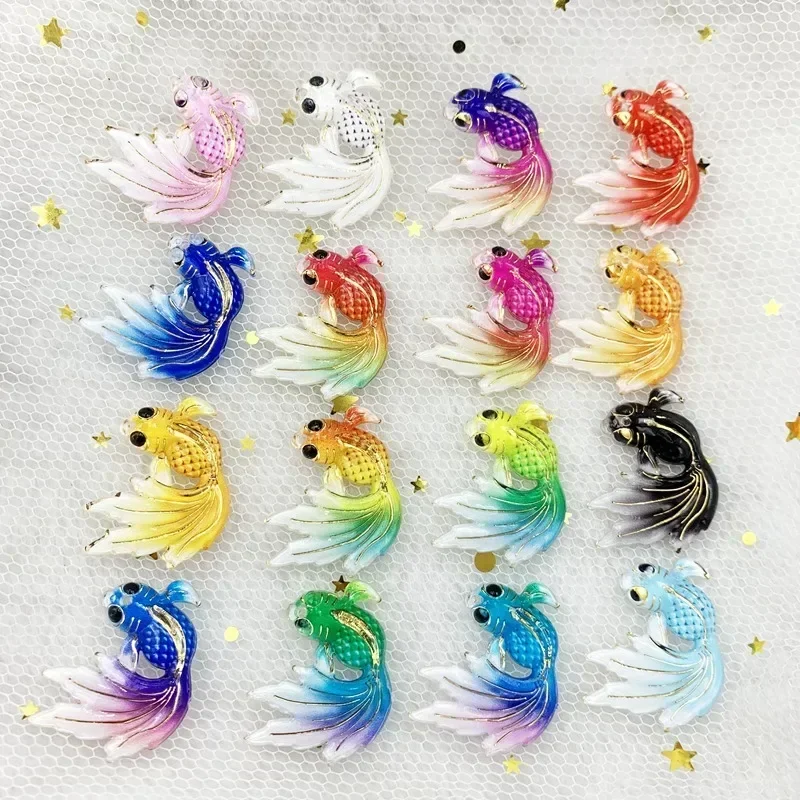 Colorful rainbow birds /Butterfly/ bees/koi,shape Flat Back Figurine DIY Wedding Scrapbook Decor Home Craft Embellishments 1hole