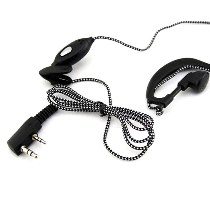 090F 2-pin High-quality Headset Microphone for Portable Walkie-talkies Headphones