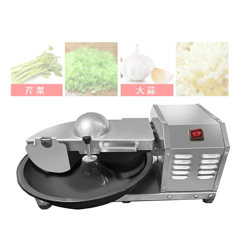 Electric Basin Type Vegetable Cutter Desktop Commercial Vegetable Chopper Chili Vegetable Particle Mixing Machine