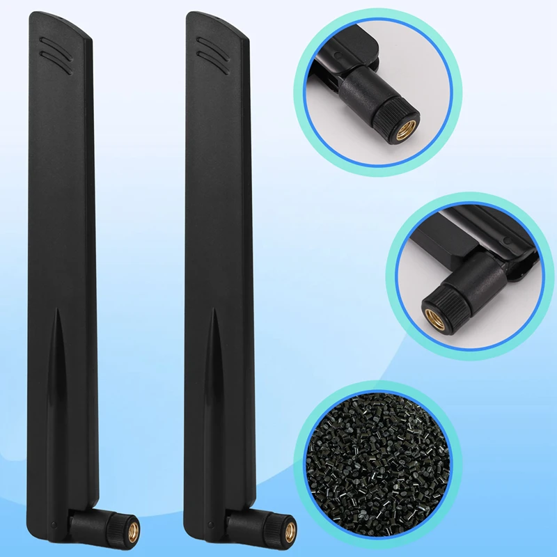 5G 4G 3G Antena de comunicación 600-6000Mhz 18Dbi Omni Antena de seguridad para el hogar inteligente SMA macho