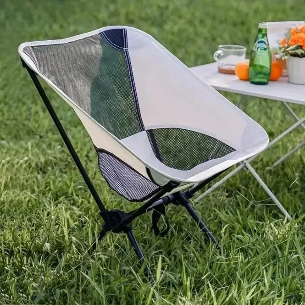 

y Складной маленький стул для пикника, сверхлегкий складной алюминиевый стул для путешествий, портативный пляжный походный пикник