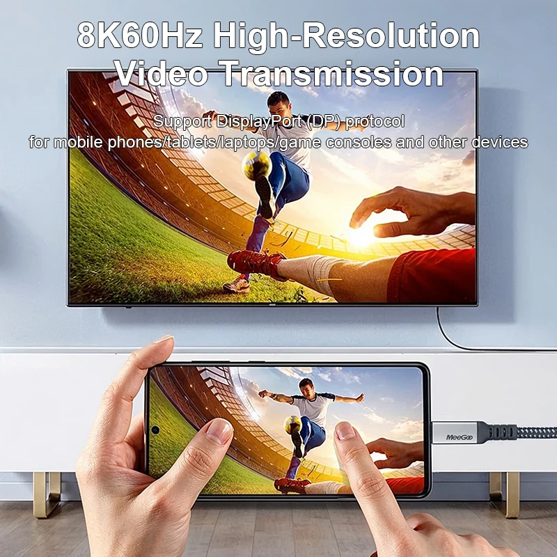 MeeGoo 240W Fast Charge USB Type C Quick Charge Cable Weaving Data Line Fast Charging Anti-break for Samsung IPhone Xiaomi IPad