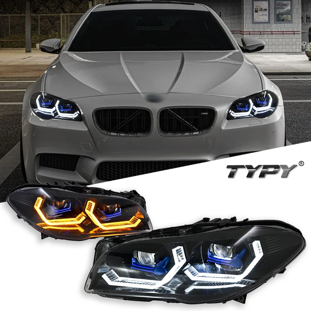 

TYPY Auto Accessories Car For BMW 5 Series F10 F18 Headlight 2011-2017 Upgrade Modified to New DRL Dynamic Turn Signal