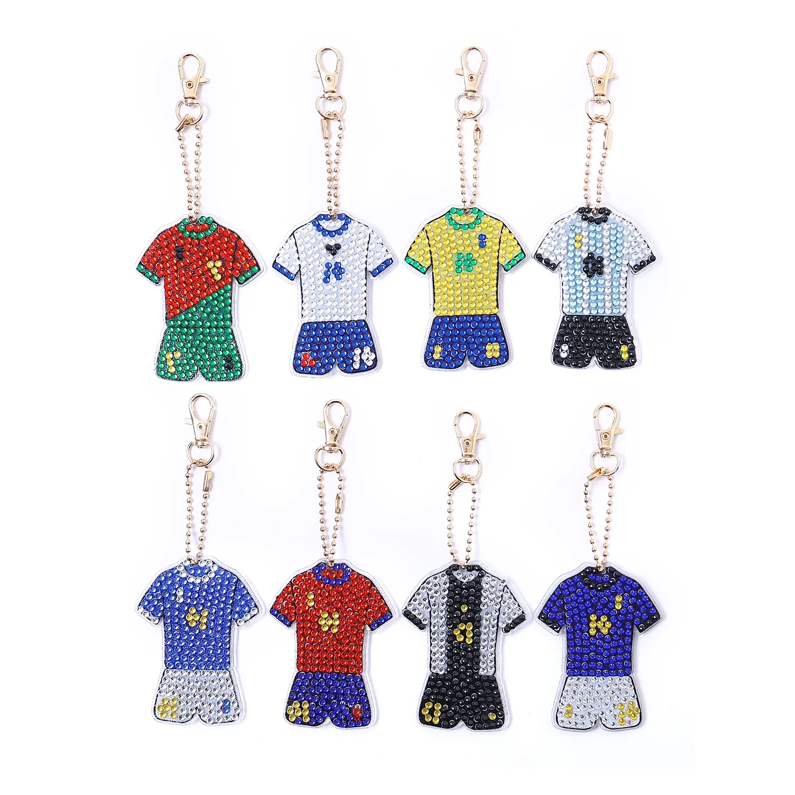 

Cartoon Painted Jerseys DIY Diamond Painting Keyring Mosaic Embroidery Cross Stitch Bag Pendant Birthday Gift Diamond Keychain