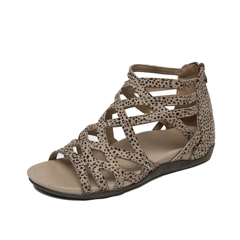 Summer 2025 Women Sandals Fashion Intersect Hollow Open Toe Woman Sandals Platform Rome Slippers Shoes Beach Plus Size Sandalias