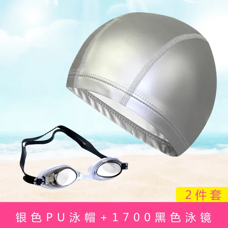 للجنسين بو قبعة السباحة مجموعات 2 قطعة/المجموعة السباحة كاب + سدادة الأذن أو نظارات الوقاية للسباحة للبالغين أطفال