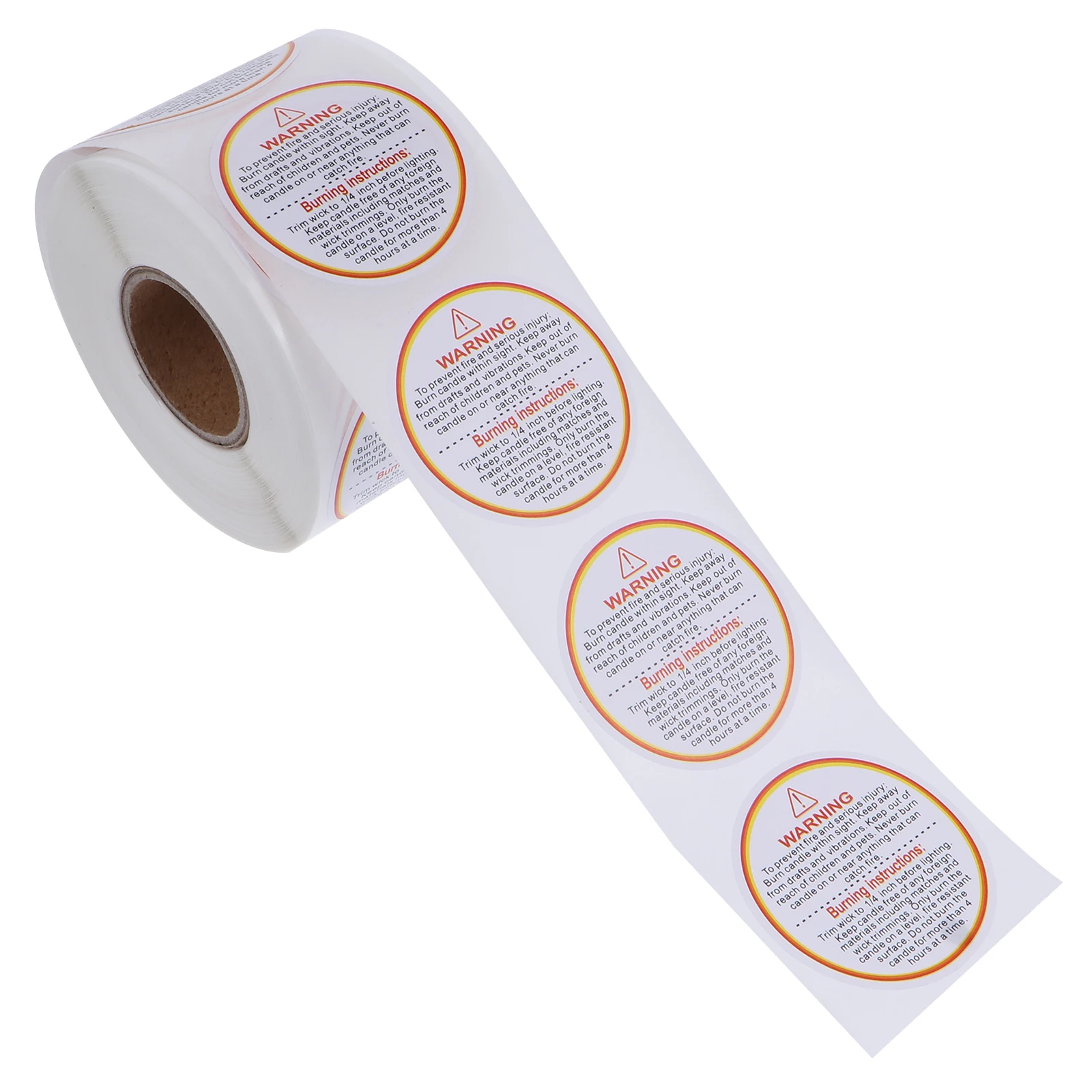 

500pcs Safety Stickers Warning Decals for Jars Labels Removable Paper Self Adhesive Reusable Waterproof
