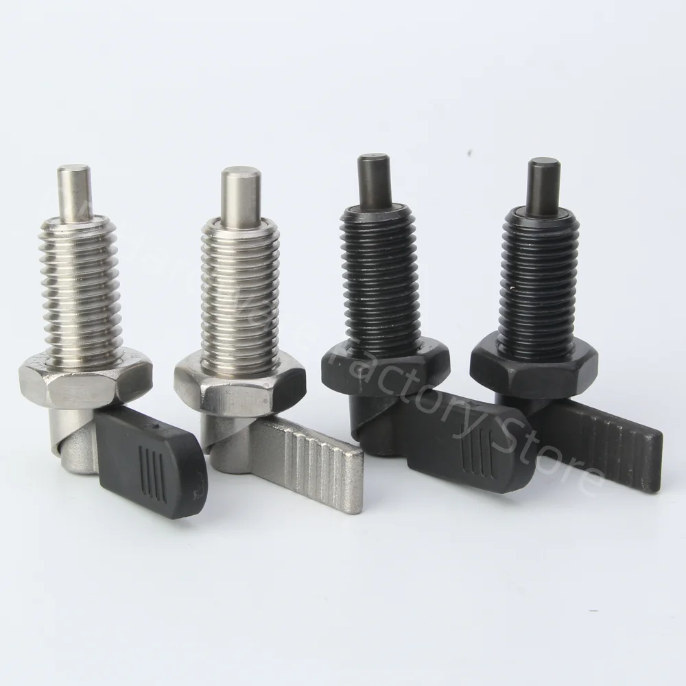 High Quality L-Shaped Handle Fine Thread Nuts Indexing Plungers Spring Screw With Lock Nut