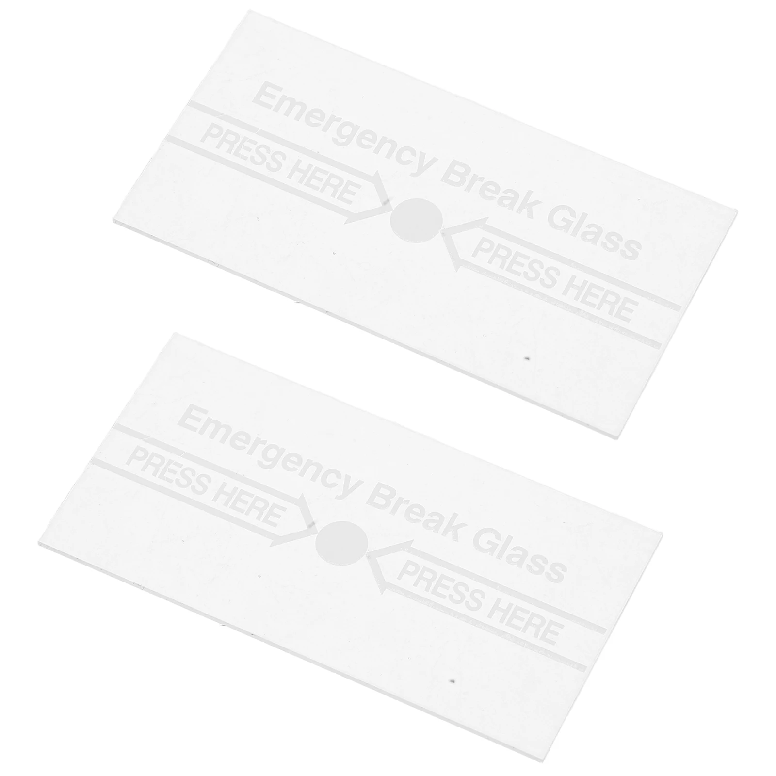 2Pcs Fire Safety Switch Cover Manual Alarm Glass Break Device High Heat Resistant Easy Install for Panel