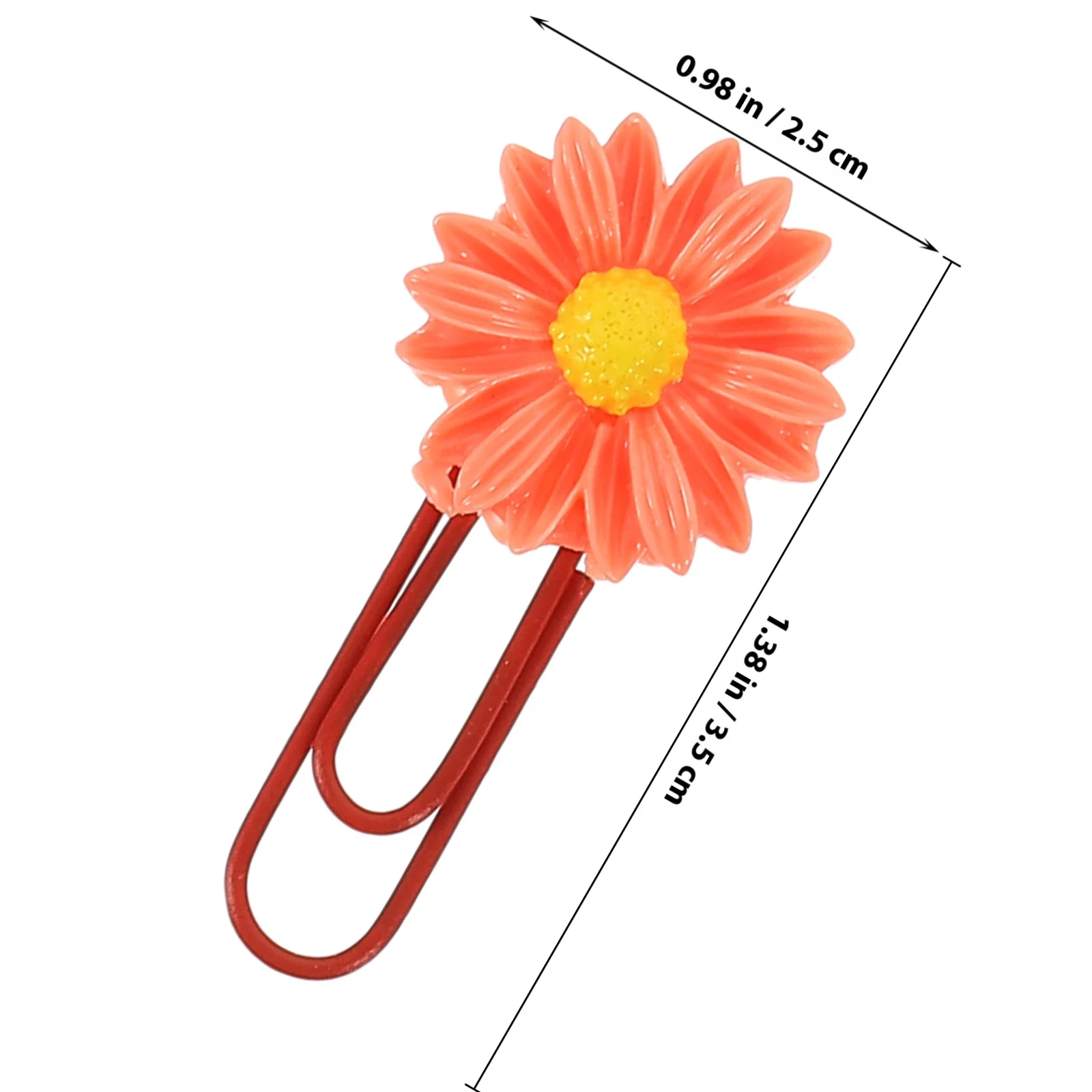 12 قطعة زهرة مطلية بالذهب المرجعية دبابيس ورق الزخرفية المعادن الأزهار مقاطع ل سجل القصاصات ملاحظات مكتب المنزل الزفاف #2