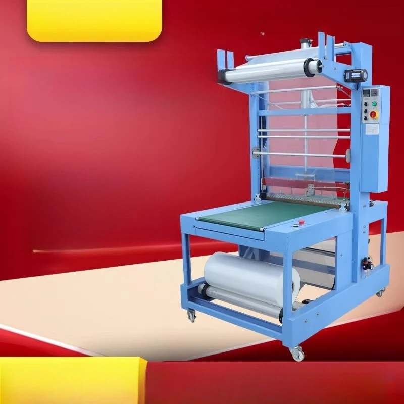 

Automatic PE film packaging machine Semi-automatic cuff type film machine Glass water Mineral water Beer plastic sealing machi
