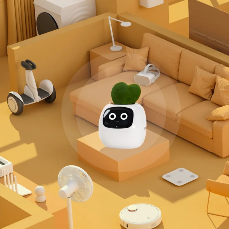 IVY Plant Cute Pet Robot Electronic Pet Flower Pot Healing AI Electronic Toy Creative Holiday Gift