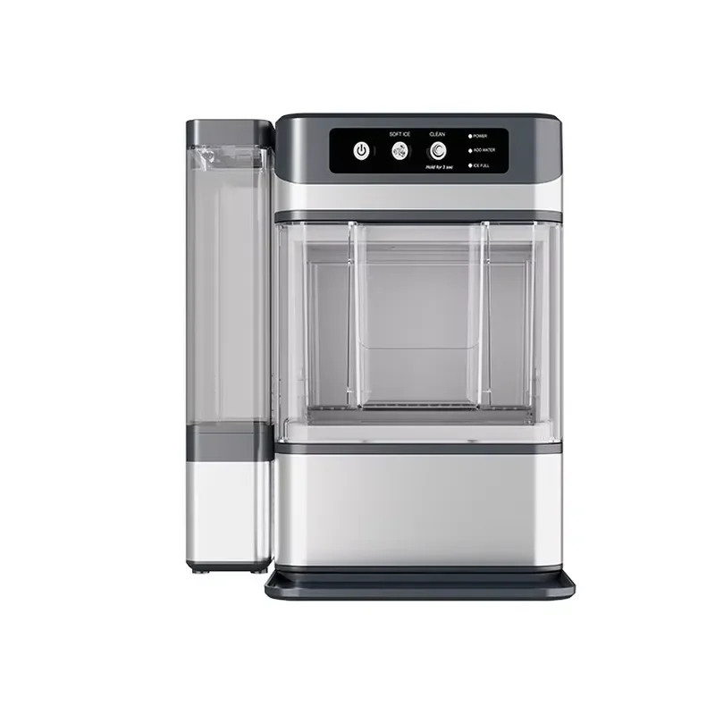 Stainless Steel Portable Compact Countertop Nugget Ice Maker and Car Application Chewable Stainless Steel Machine
