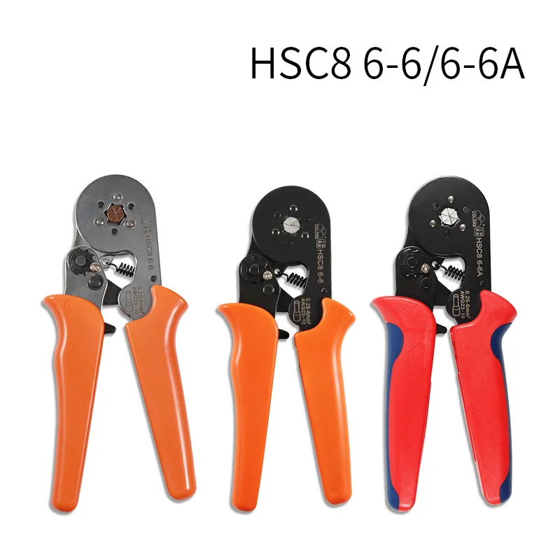 Terminal Crimping Pliers HSC8 6-4/6-6 Crimper Tools Wire Connector Ferrule Household Electrical Clamp Tool