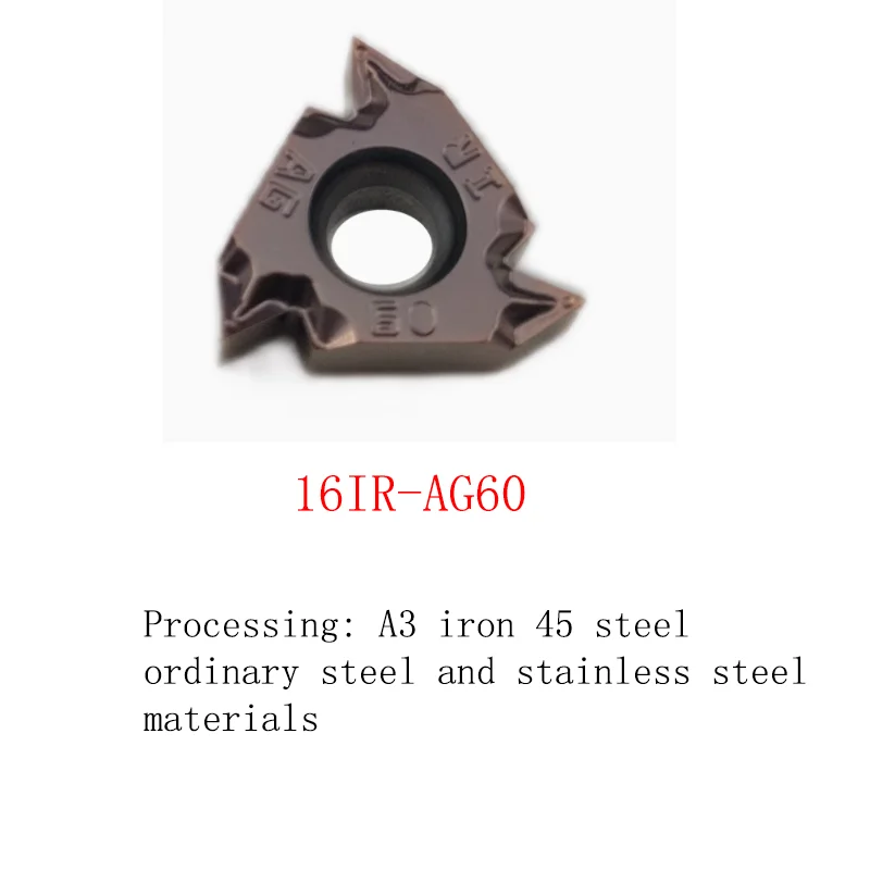

10PCS CNC External Thread Carbide Insert 16 IR 16 ER Internal Thread Pick Turning Inserts Blade For Stainless Steel